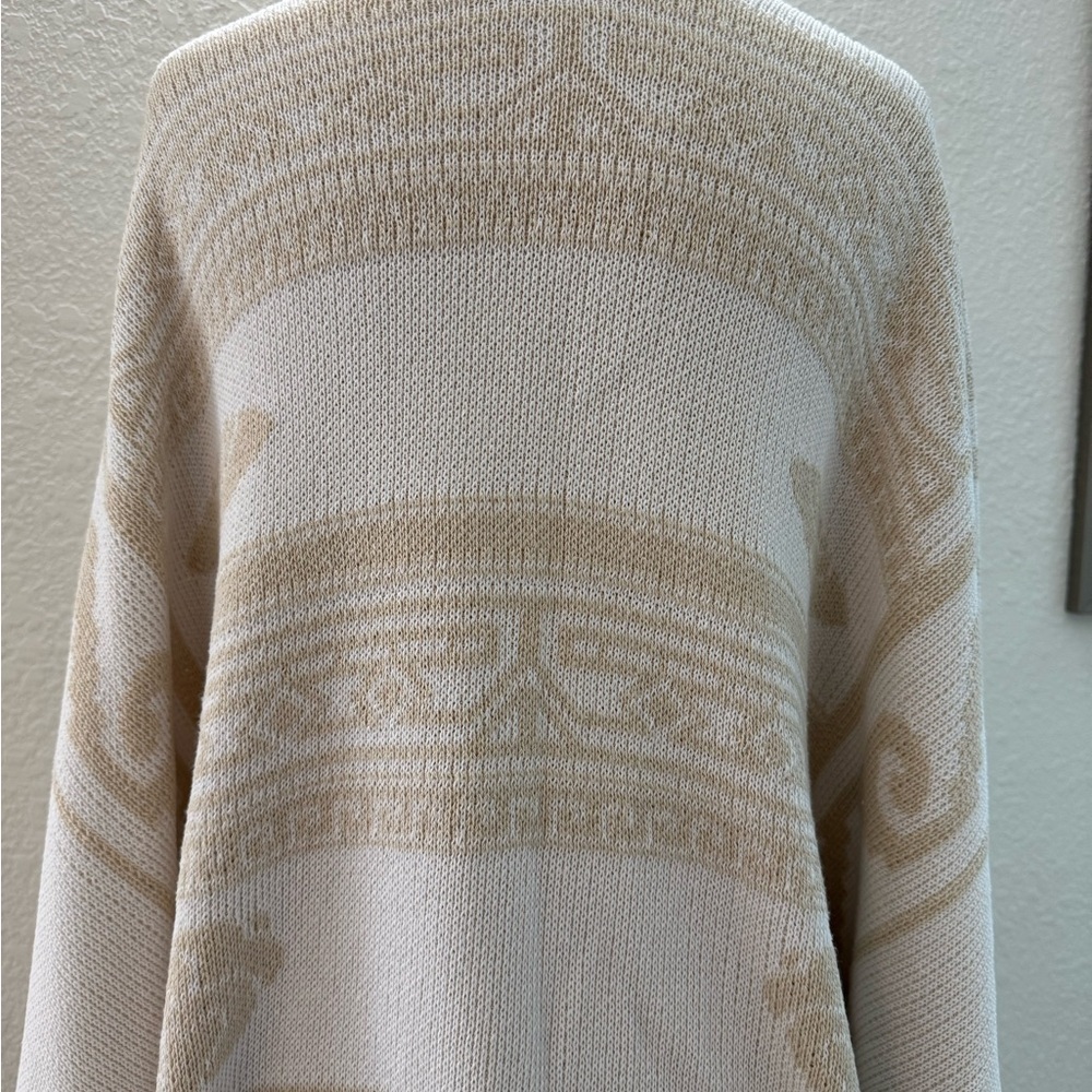 Muan Tzolkin Venus Ivory & Beige Pashmina/Poncho/Jorongo One Size EUC - Picture 8 of 13